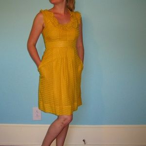 Moulinette Soeurs swiss dot dress Anthropologie